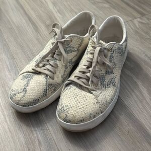 Cole Haan GrandPro Tennis Sneaker Snakeskin Ivory Grey
